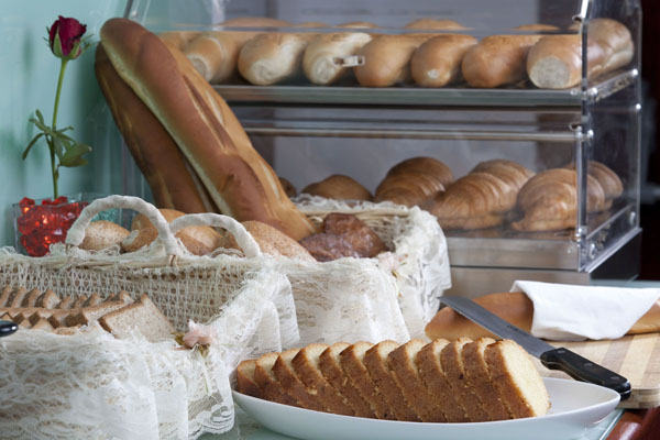 Bread and cake assortement